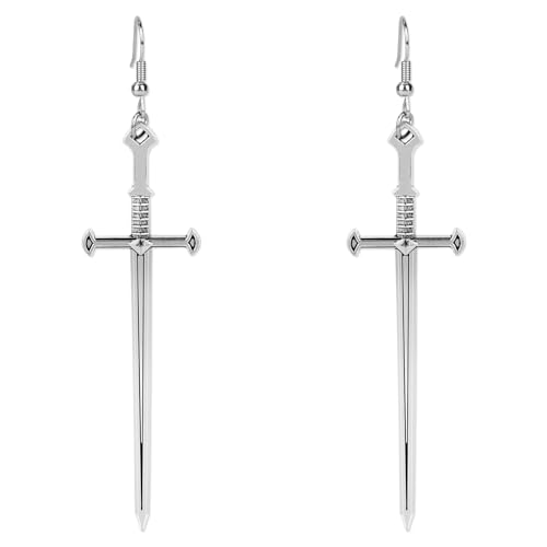 Gothic Ohrringe Schwert, Legierung Retro Ohrringe Gothic Ohrhänger Punk Schmuck für Frauen Männer Arcane Party Halloween Cosplay Geschenk von Mikovivi