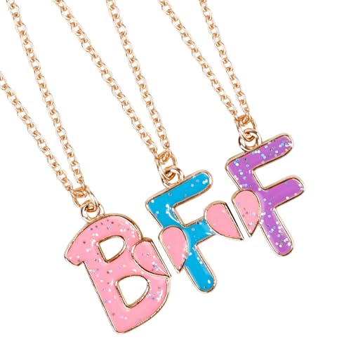 Mikovivi 3stk Freundschaftsketten für 3, Liebesherz Emaille Magnetische Passende Anhänger Halskette BFF Bester Freund Immer Schmuck Geschenke für Frauen und Männer zum Jahrestag Geburtstag (Stil 1) Mikovivi 3stk Freundschaftsketten für 3, Liebesherz Emaille Magnetische Passende Anhänger Halskette BFF Bester Freund Immer Schmuck Geschenke für Frauen und Männer zum Jahrestag Geburtstag (Stil 1) von Mikovivi