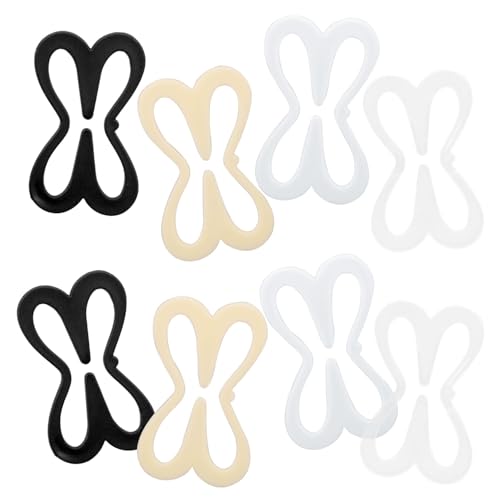 Mikovivi 8stk Bh Trägerhalterung, 4 Farben Bh Klammer Rücken Rutschfest Passend Für Damenoberteile (Libellen Design) von Mikovivi