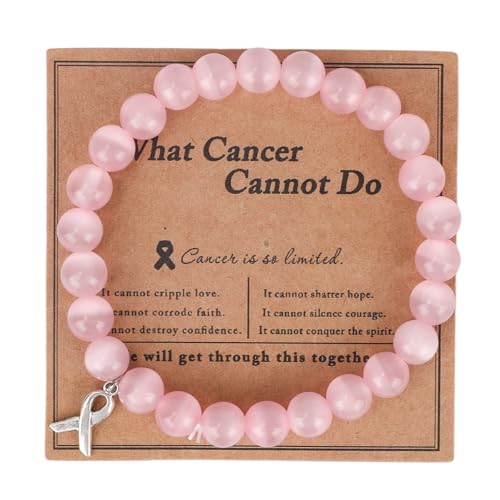 Mikovivi Armband aus Rosa Kristall, Schmuck aus Rosenquarzperlen Inspirierendes Handgefertigtes Elastisches Armband mit Ermutigungskarte für Frauen und Männer Mikovivi Armband aus Rosa Kristall, Schmuck aus Rosenquarzperlen Inspirierendes Handgefertigtes Elastisches Armband mit Ermutigungskarte für Frauen und Männer von Mikovivi