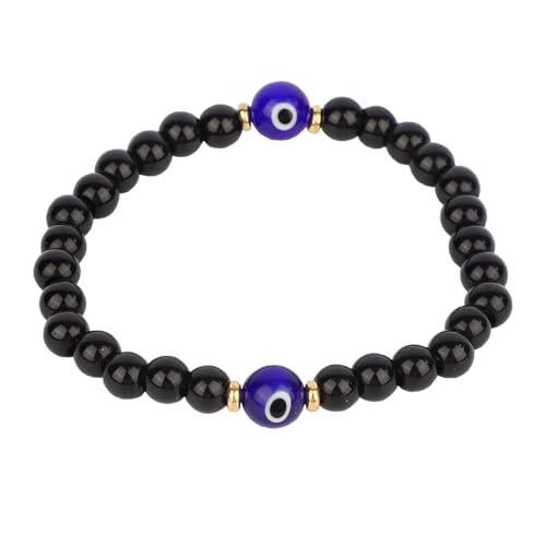 Mikovivi Armband mit Auge, Evil Eye Armband Schutzmanifestationsschmuck für Energieheilung Bringt Glück Wehrt Negativität ab Geeignet als Gedenkgeschenk für Männer und Frauen von Mikovivi