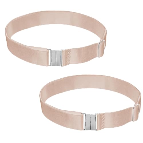 Mikovivi Damen-Oberschenkelstrumpfhalter, Verstellbar Elastisch mit Schnallenverschluss Beingurt für Halterlose Strümpfe (Hautfarbe) von Mikovivi