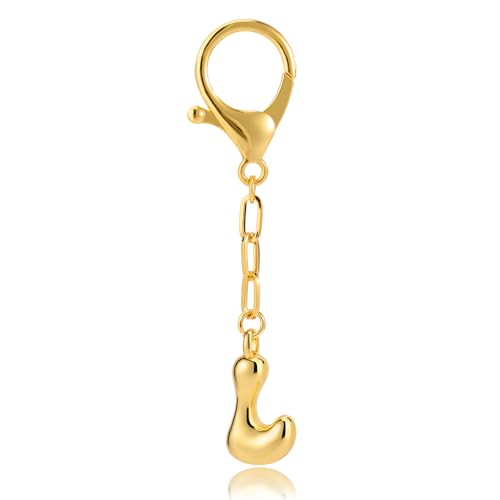 Mikovivi Initialen Schlüsselanhänger für Damen, Goldener Initialen Taschenanhänger Modischer Buchstaben Schlüsselanhänger Personalisierte Buchstabenanhänger aus Kupfer für Taschen Geldbörsen (L) Mikovivi Initialen Schlüsselanhänger für Damen, Goldener Initialen Taschenanhänger Modischer Buchstaben Schlüsselanhänger Personalisierte Buchstabenanhänger aus Kupfer für Taschen Geldbörsen (L) von Mikovivi