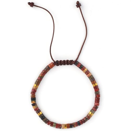 Mikovivi Natursteinarmband für Frauen, Inspirierende Geschenke, Tigerauge, Türkis & Weißer Howlith, Perlen Kraftarmband Ermutigungsgeschenk Schmuck für Frauen Freunde Liebste von Mikovivi