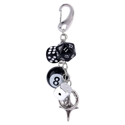 Mikovivi Würfel 8 Ball Schlüsselanhänger, 8 Ball Würfel Charm Schlüsselanhänger y2k Stern Würfels Tasche Charm Pool Bälle Schlüsselanhängers für Geldbörse Geldbörse Rucksack Zubehör Mikovivi Würfel 8 Ball Schlüsselanhänger, 8 Ball Würfel Charm Schlüsselanhänger y2k Stern Würfels Tasche Charm Pool Bälle Schlüsselanhängers für Geldbörse Geldbörse Rucksack Zubehör von Mikovivi
