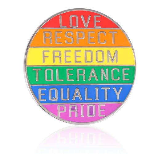 Regenbogen-Pride-Anstecker, Emaille LGBT-Anstecker Gleichheits-Anstecker Ally-Accessoires Geschenk für Schwule Lesben Bisexuelle Rucksack Kleidung Hut Taschen Regenbogen-Pride-Anstecker, Emaille LGBT-Anstecker Gleichheits-Anstecker Ally-Accessoires Geschenk für Schwule Lesben Bisexuelle Rucksack Kleidung Hut Taschen von Mikovivi