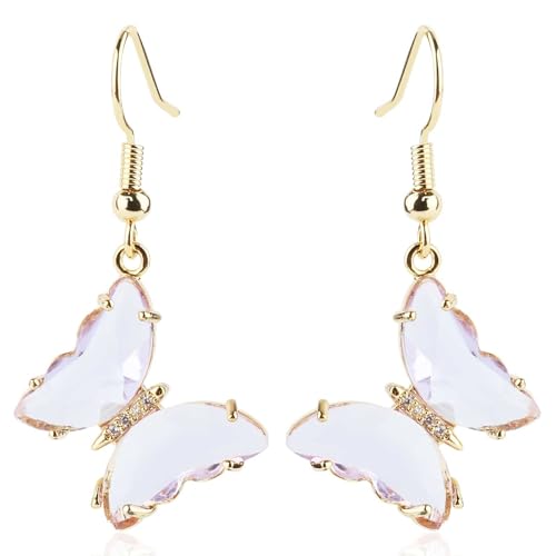 Schmetterlings Ohrringe, Zierliche Süße Ohrringe für Frauen Schmetterlings Glas Ohrhänger Schmetterlingsschmuck Geschenk für die Weihnachts und Halloween Party für Freunde und Liebhaber Schmetterlings Ohrringe, Zierliche Süße Ohrringe für Frauen Schmetterlings Glas Ohrhänger Schmetterlingsschmuck Geschenk für die Weihnachts und Halloween Party für Freunde und Liebhaber von Mikovivi