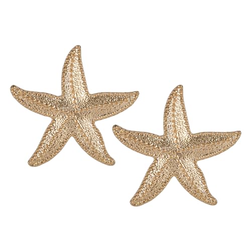 Seestern Ohrringe für Frauen, 3,5cm Gold Boho Ohrstecker Seestern Personalisiert Seestern Ohrstecker Ozean Ohrringe für Mädchen Frauen Sommerstrand Seestern Schmuck Accessoires von Mikovivi