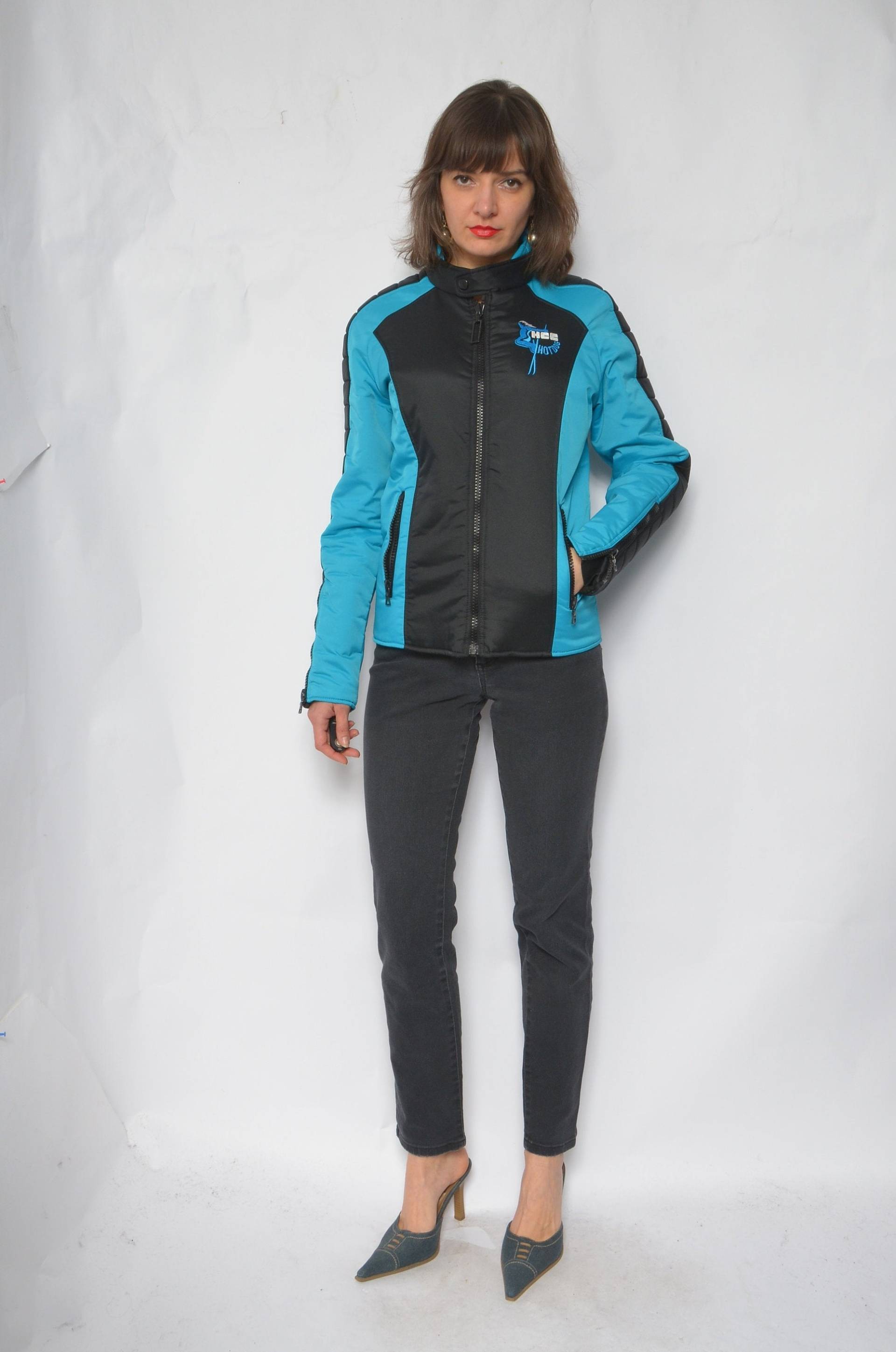 Bunte Skijacke/Vintage 80Er Jahre Color Blocking Skifahren Snowboard Reißverschluss Ausgestattet Jacke - Größe Medium von MikseStudio