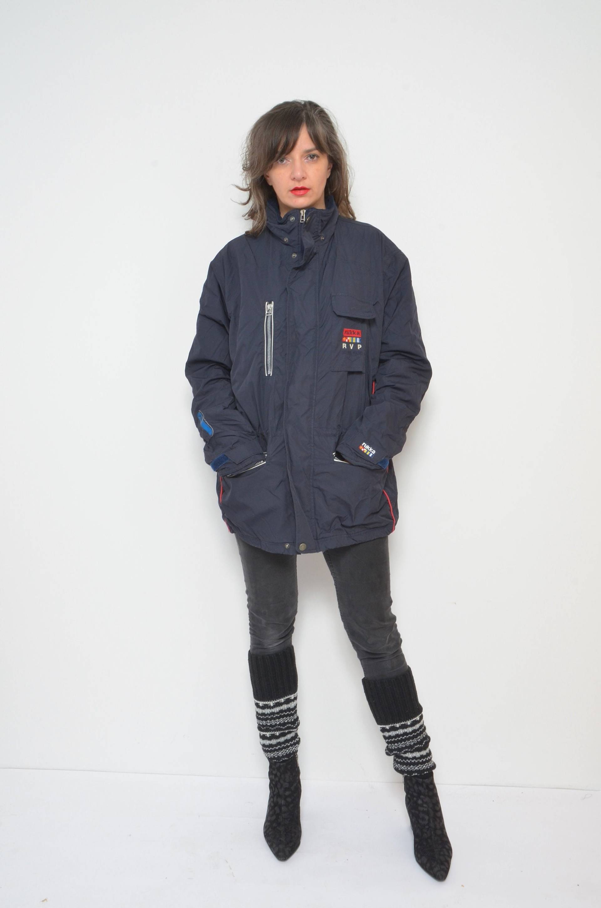 Rukka Ski Jacke/Vintage 80Er Jahre Taillierte Große Taschen Reißverschluss Sportjacke - Größe S von MikseStudio