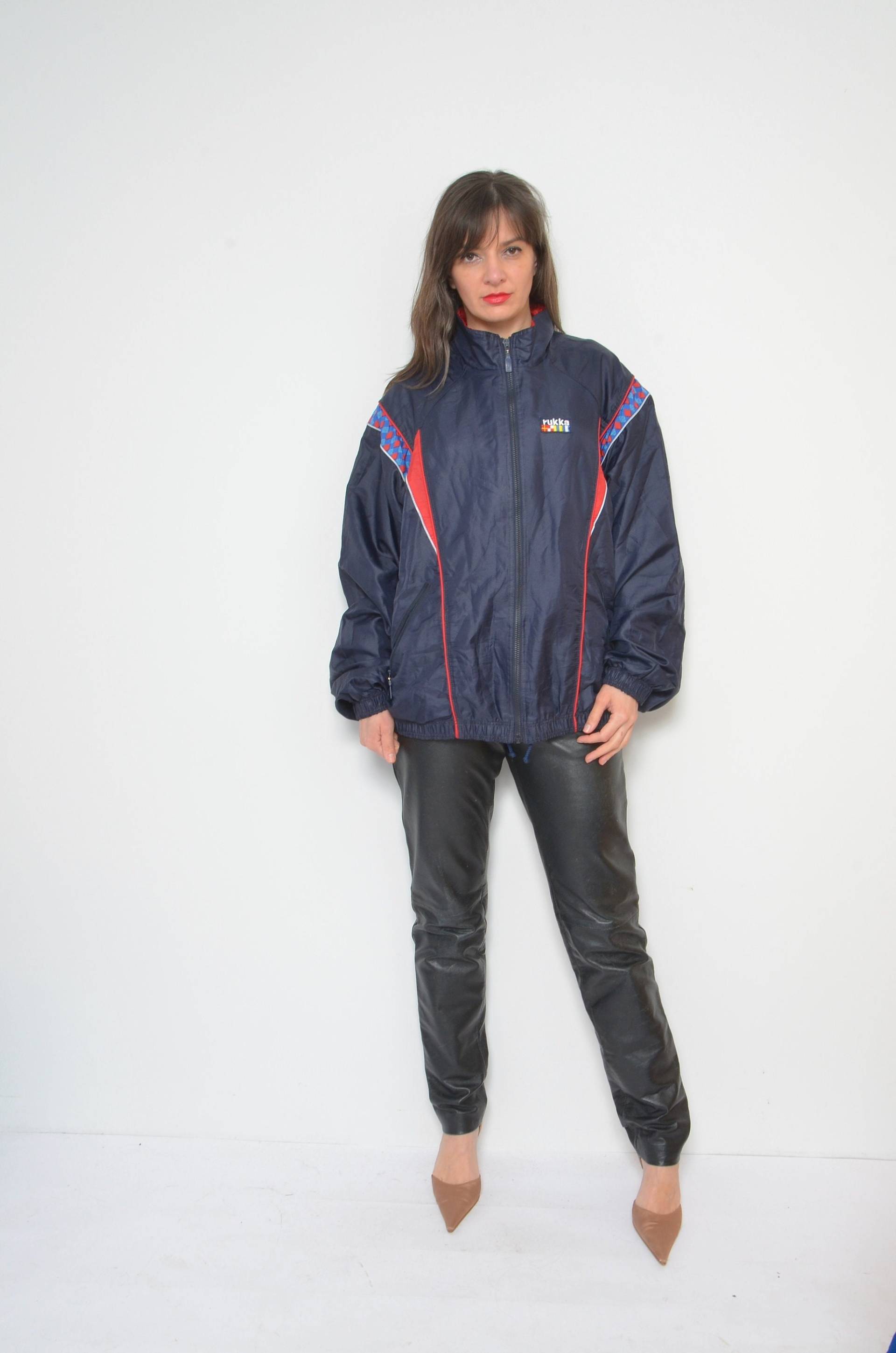 Rukka Zipper Windbreaker/90Er Jahre Sportjacke Im Bomberjacken-stil - Größe L von MikseStudio