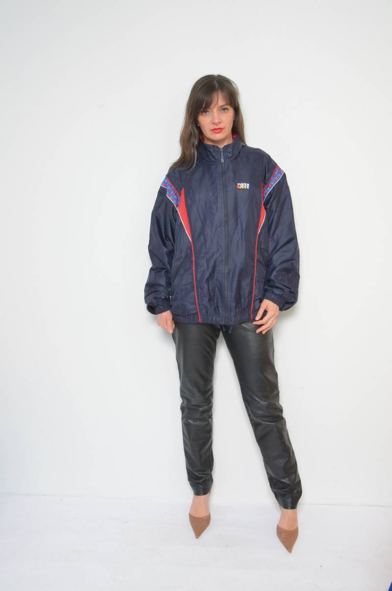 Rukka Zipper Windbreaker/90Er Jahre Sportjacke Im Bomberjacken-stil - Größe L von MikseStudio