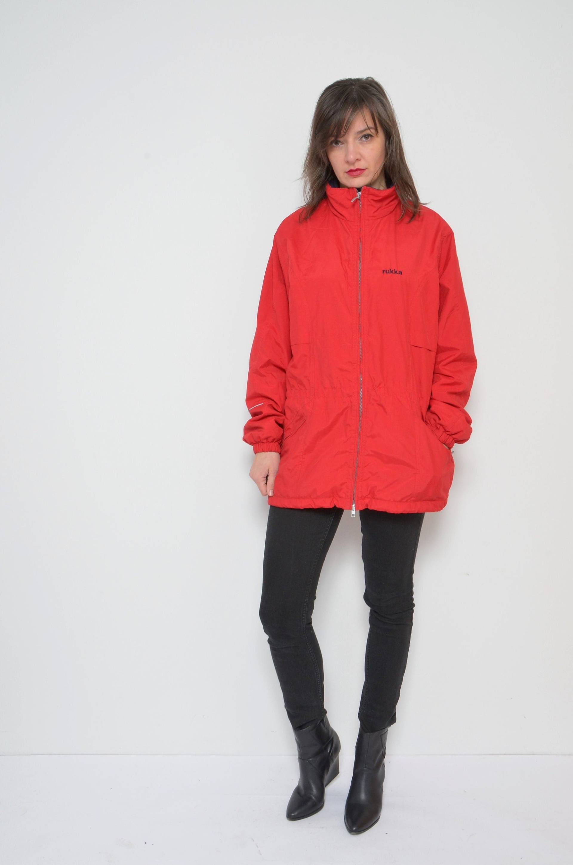 Rukka Zipper Windbreaker/Vintage 90Er Jahre Sportjacke Im Oversized Look - Größe M von MikseStudio