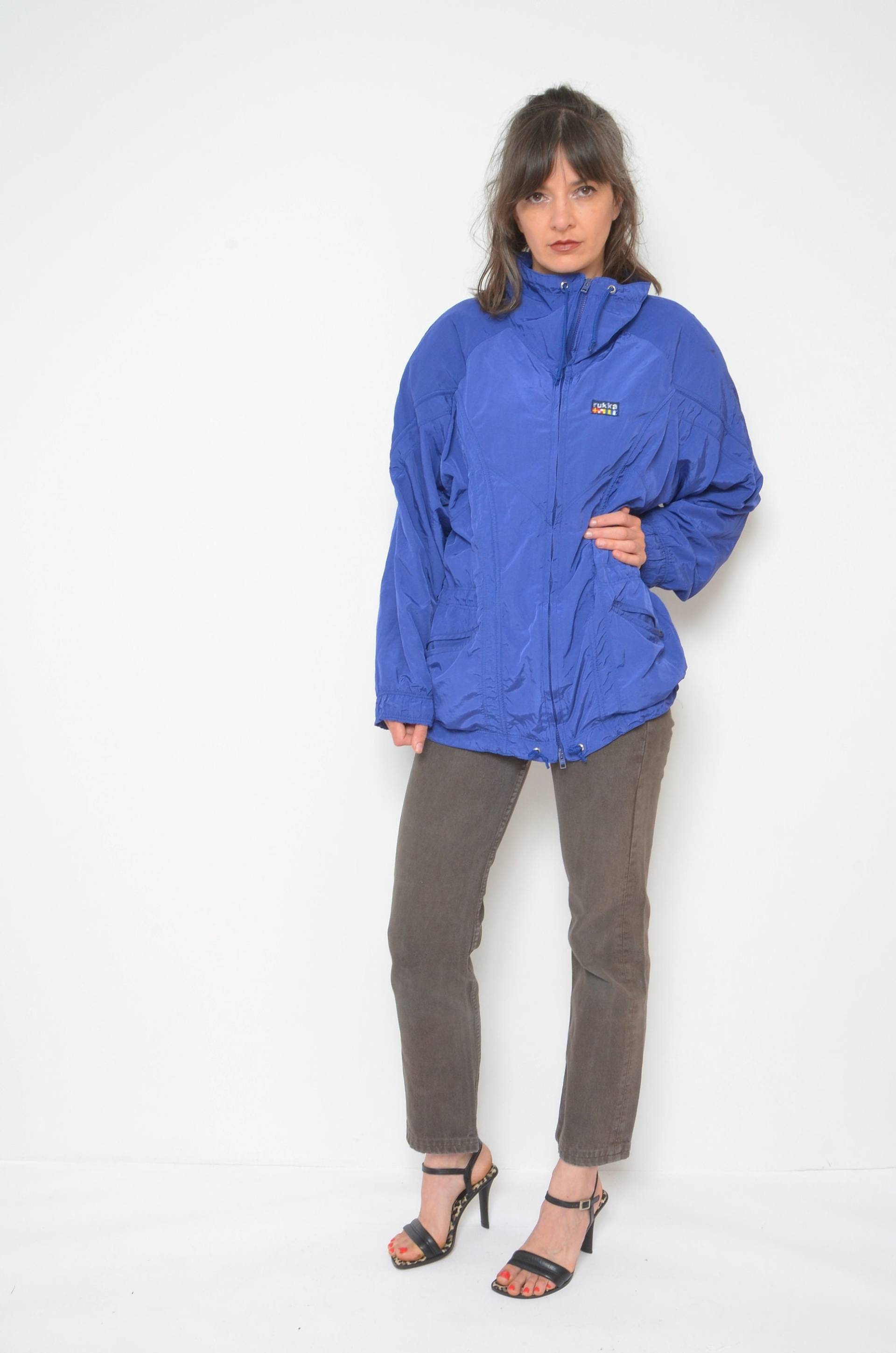 Rukka Zipper Windbreaker/Vintage 90Er Jahre Sportjacke Im Oversized Look - Größe S von MikseStudio