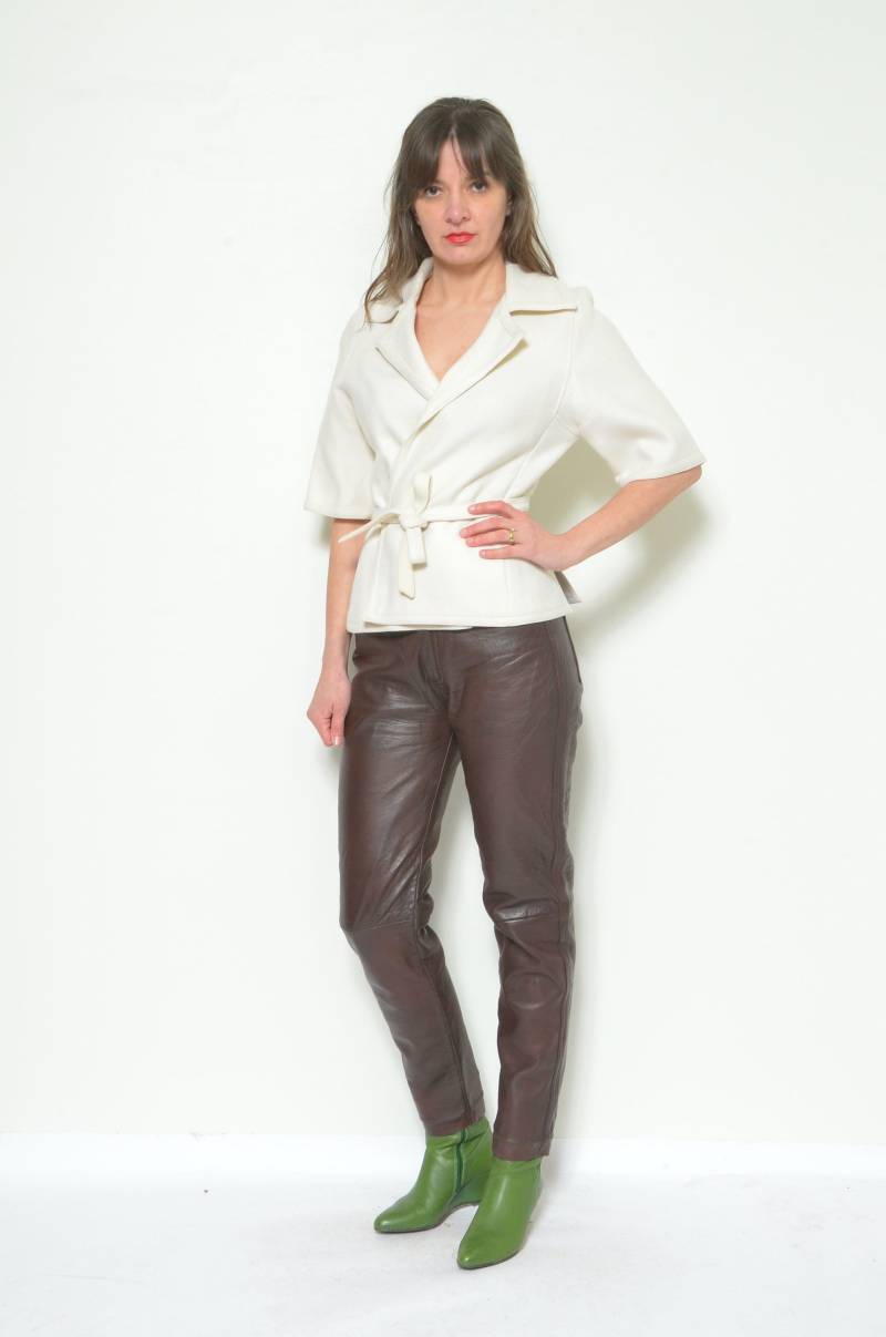 Schurwolle Blazer Aus Den 80Er Jahren Gr.m von MikseStudio