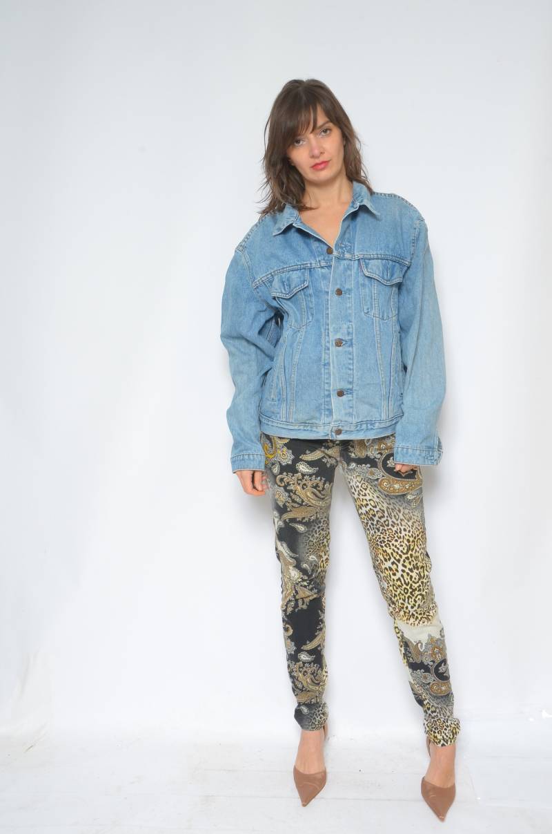 Vintage 90S Levi's Jeansjacke - Acid Wash Trucker, Größe L von MikseStudio