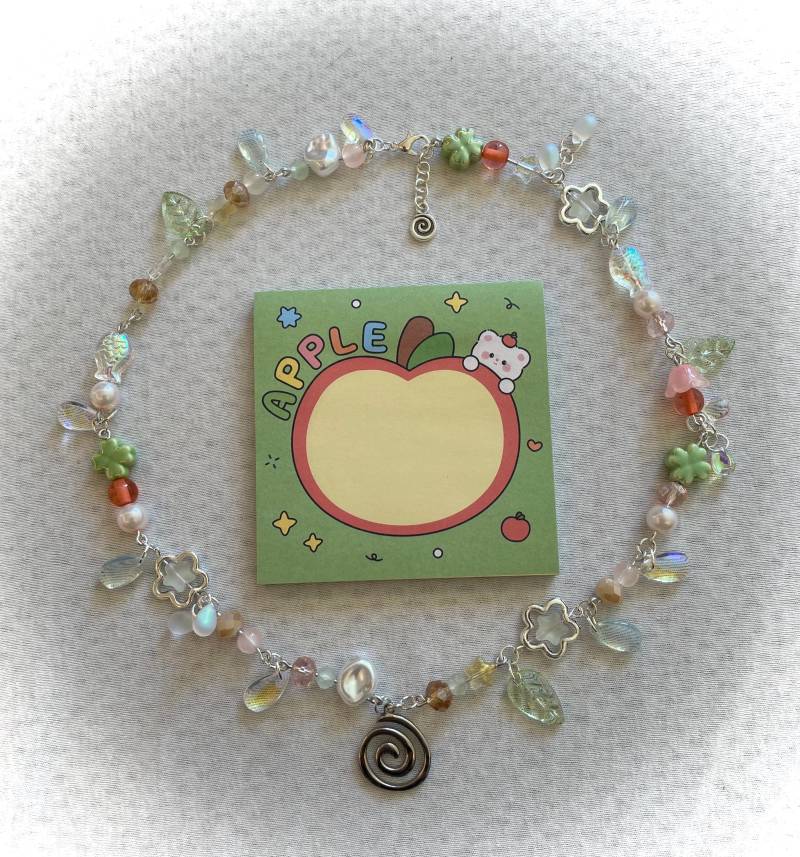 Süße Apfel Kleeblatt Halskette Süße Apfel Kleeblatt Halskette von Mikyou