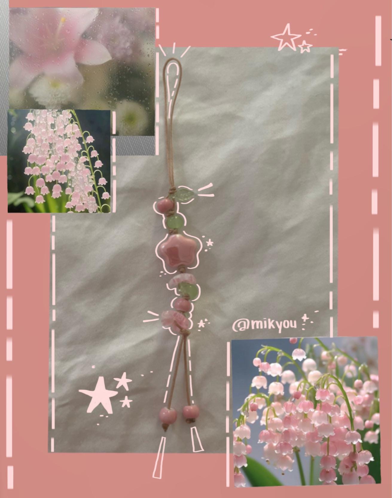 Süßer Matcha Blumen Handyanhänger Süßer Matcha Blumen Handyanhänger von Mikyou