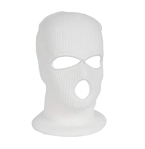 Mil-Tec Kopfhaube Balaclava Acryl 3-Loch, Weiß, Einheitsgröße von Mil-Tec