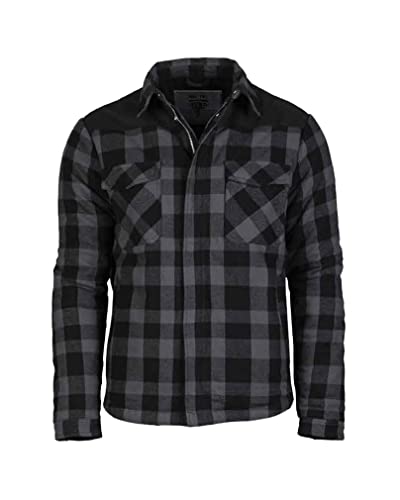 Mil-Tec Herren LUMBERJACKET SCHWARZ/GRAU Jacke, L von Mil-Tec