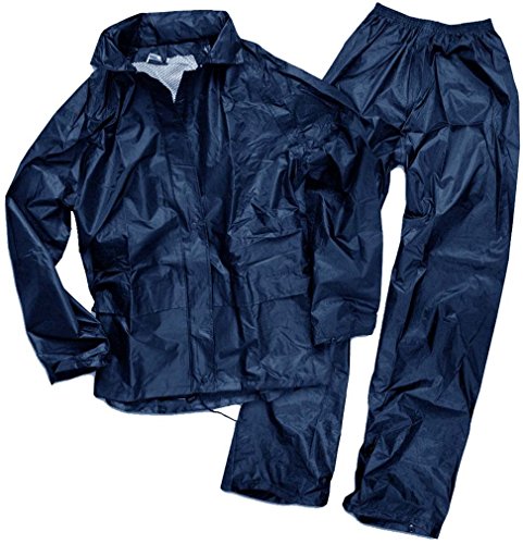 Mil-Tec Herren Regenanzug, blau (Dunkel Blau), XL von Mil-Tec