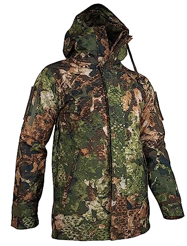 Mil-Tec Warme Regenjacke Unisex • Nässeschutz Jacke wasserdicht • Fleecejacke für Herren & Damen • Als Arbeitsjacke, Militär Jacke, Outdoor Fleece, Funktionsjacke • WASP I Z3A, Größe: M von Mil-Tec