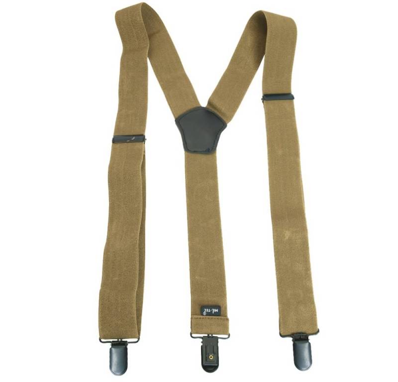 Mil-Tec Ledergürtel Hosenträger mit Clip von Mil-Tec