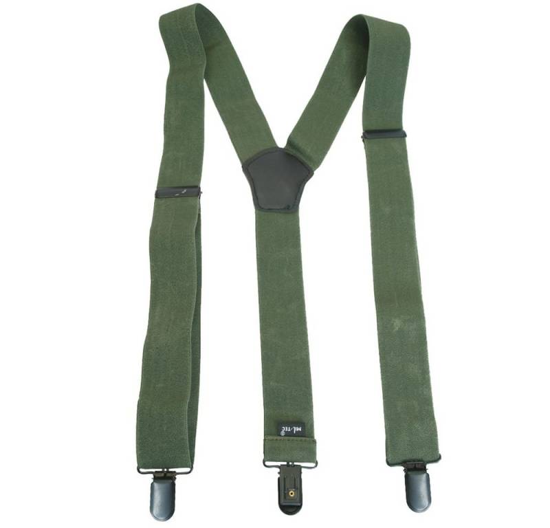 Mil-Tec Ledergürtel Hosenträger mit Clip von Mil-Tec