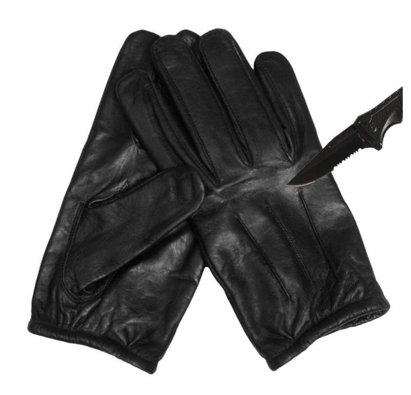 Mil-Tec Lederhandschuhe Security Schnittschutz Handschuhe Kevlar Wasserabweisend von Mil-Tec