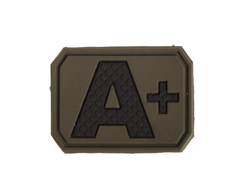 Mil-Tec Klett-Patch Militär Patch 3D Blutgruppe, A+ von Mil-Tec