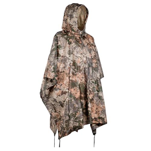 Mil-Tec Regenponcho Unisex • US Poncho aus reißfestem Ripstop Material • Mehrzweck Regenponcho Herren & Damen • Wasserdicht & extra lang • Als Outdoor Regenjacke, Regencape, Nässeschutz, Regenmantel von Mil-Tec