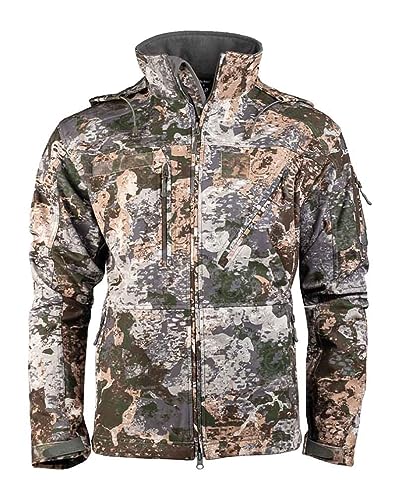 Mil-Tec Softshelljacke SCU 14 für Herren • Taktische Outdoor Funktionsjacke • Atmungsaktive, winddichte & wasserabweisende Übergangsjacke • Ideale Freizeitjacke oder Wanderjacke • WASP I Z1B, XXL von Mil-Tec