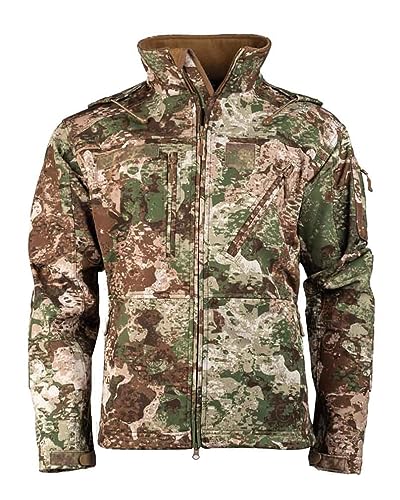 Mil-Tec Softshelljacke SCU 14 für Herren • Taktische Outdoor Funktionsjacke • Atmungsaktive, winddichte & wasserabweisende Übergangsjacke • Ideale Freizeitjacke oder Wanderjacke • WASP I Z2, L von Mil-Tec