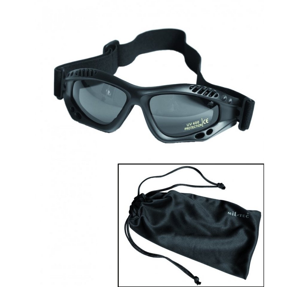 Mil-Tec Sonnenbrille COMMANDO BRILLE AIR PRO SCHWARZ SMOKE von Mil-Tec