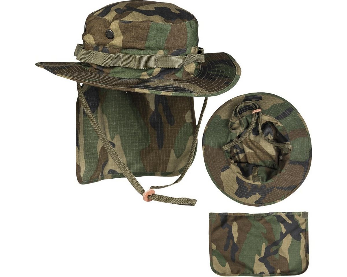 Mil-Tec Outdoorhut Britische Armee Boonie RipStop mit Nackenschutz von Mil-Tec