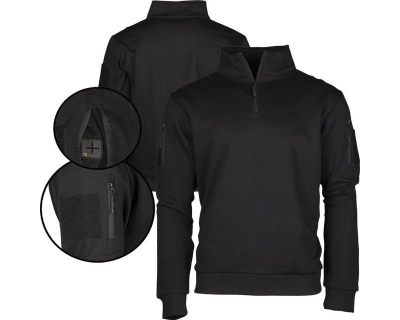 Mil-Tec Strickpullover Militär Tactical Sweatshirt mit Zipper von Mil-Tec