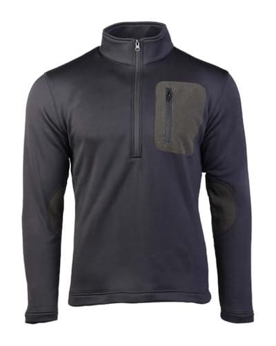 Mil-Tec Thermo Fleece Zip Pullover • Weicher Fleece Pullover Herren • Wärmendes Microfleece mit kurzem Reißverschluss & Stehkragen • Verlängerter Rücken • Ideal als Midlayer von Mil-Tec