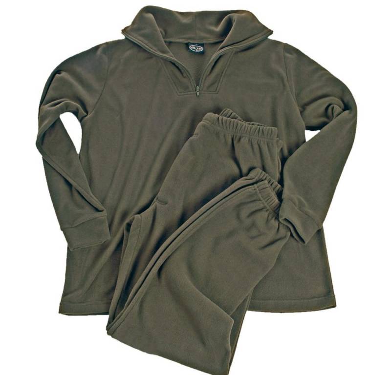 Mil-Tec Thermounterhemd Bundeswehr Thermo Unterwäsche Fleece mit Reißverschluss von Mil-Tec