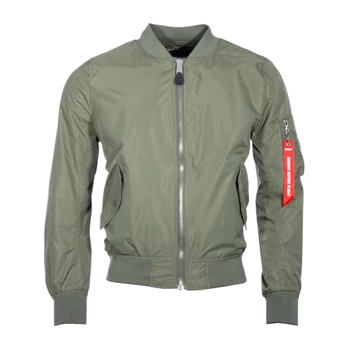 Mil-Tec Herren Ma1 Jacke, Oliv, L von Mil-Tec
