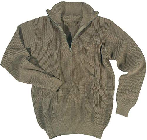 Mil-Tec Unisex Troyer Pullover, Oliv, 50 von Mil-Tec