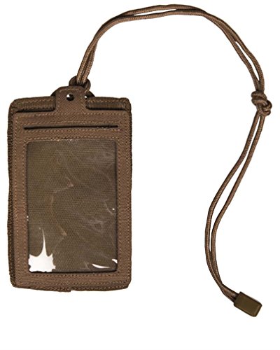 Mil-Tec ID Card Case Ausweishülle • Taktischer Ausweishalter • MOLLE-kompatible Ausweistasche mit Sichtfenster, Klett, Lanyard, Gürtelschlaufe • Kartenetui für Dienstausweis, Fahrkarte von Mil-Tec
