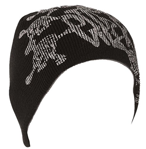 Mil-Tec Watch Cap Beanie Schwarz mit Skull von Mil-Tec