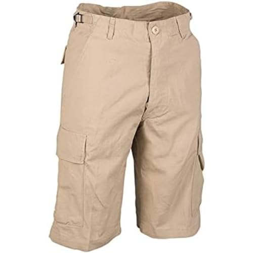 Mil-Tec US Bermuda R/S Prewash Shorts Herren • Leichte Ripstop Bermuda Shorts im Used-Look • Cargoshorts aus Baumwolle für Alltag & Outdoor • Ideal als Kurze Arbeitshose, Wanderhose von Mil-Tec