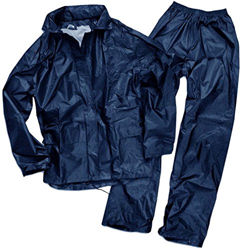 Mil-Tec Regenanzug Herren (2-teilig) • Wasserabweisender Regenanzug • Leichte Regenjacke mit Kapuze & Regenhose • Regenschutz für Outdoor Aktivitäten • Regenbekleidung inkl. Tragebeutel von Mil-Tec