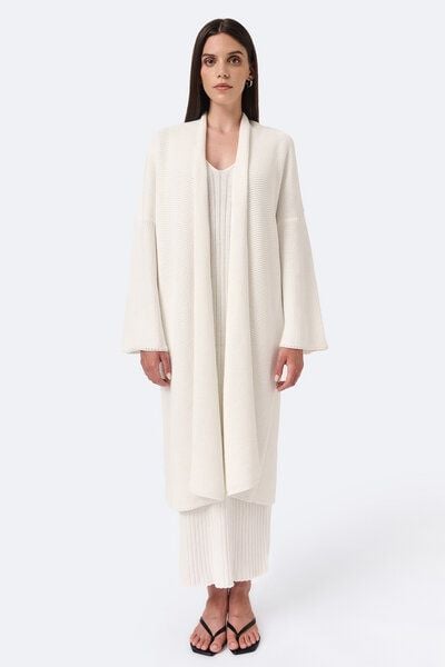 Mila.Vert Gestrickter Cardigan mit Pinpoint-Struktur von Mila.Vert