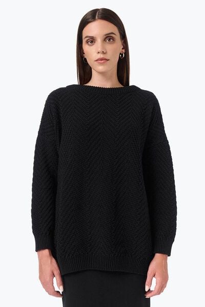 Mila.Vert Gestrickter Pullover mit Chevron Muster von Mila.Vert