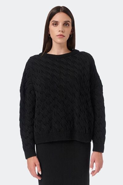 Mila.Vert Gestrickter Pullover mit Zopfmuster von Mila.Vert