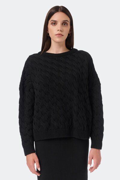 Mila.Vert Gestrickter Pullover mit Zopfmuster von Mila.Vert