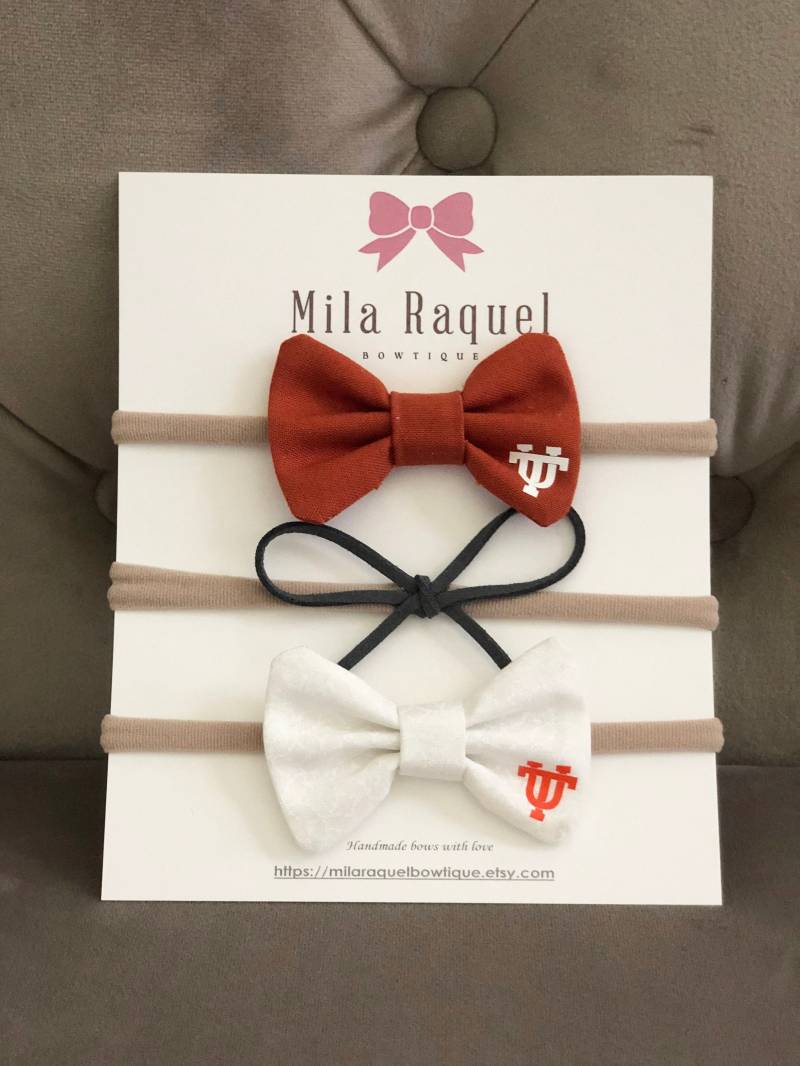 Texas University Bows/ Stirnbänder/Ut-Schleifen von MilaRaquelBowtique