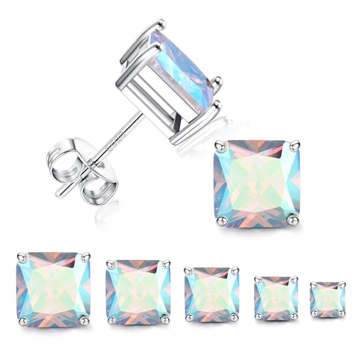 MILACOLATO 5 Pairs Ohrsteckers Sterling Silber 925 Set Damen Ohrstecker mit Zirkonia Ohrringe Stecker Klein Kleine AB Ohrring Schmuck 4/5/6/7/8MM 20G/18G B MILACOLATO 5 Pairs Ohrsteckers Sterling Silber 925 Set Damen Ohrstecker mit Zirkonia Ohrringe Stecker Klein Kleine AB Ohrring Schmuck 4/5/6/7/8MM 20G/18G B von Milacolato